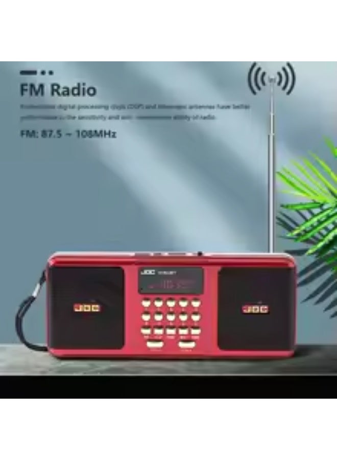 جوك راديو FM ستريو محمول ، مكبرات صوت لاسلكية ، مشغل بطاقة TF USB ، قابل لإعادة الشحن ، متوافق مع بلوتوث ، مستقبل ستيريو - Image 5